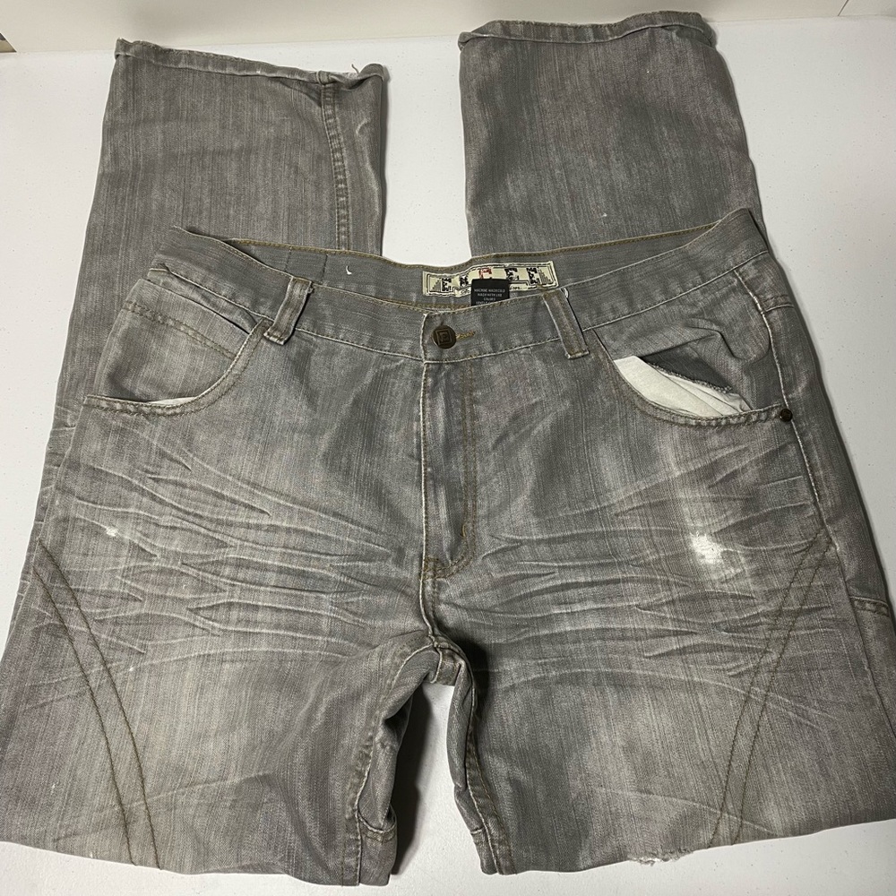 English Laundry mens Gray jeans-Sz38x34 Destroyed Measurements. Great condition